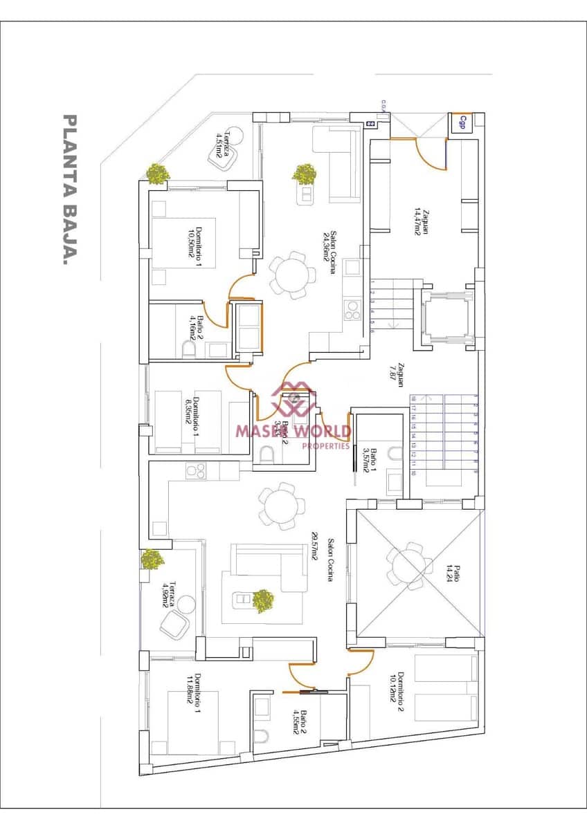 2 sypialnia Apartament na sprzedaż w Guardamar del Segura - 229 500 € (Ref: 8948718)