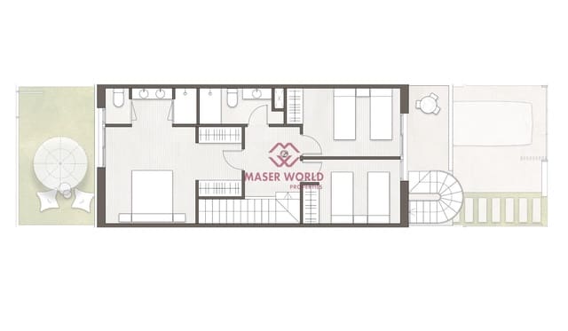 3 Zimmer Reihenhaus zu verkaufen in Pilar de la Horadada mit Pool - 339.900 € (Ref: 8948722)