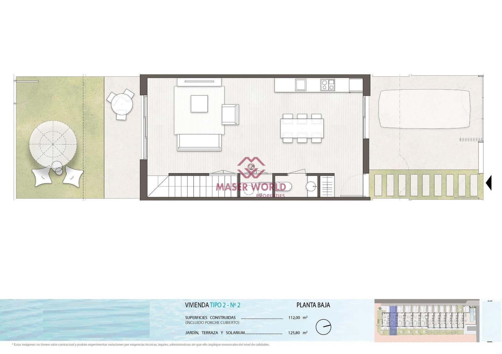 3 bedroom Terraced Villa for sale in Pilar de la Horadada with pool - € 339,900 (Ref: 8948722)