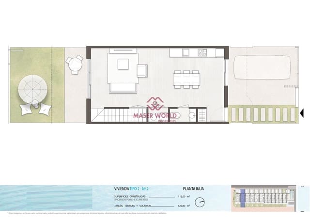 3 Zimmer Reihenhaus zu verkaufen in Pilar de la Horadada mit Pool - 339.900 € (Ref: 8948722)