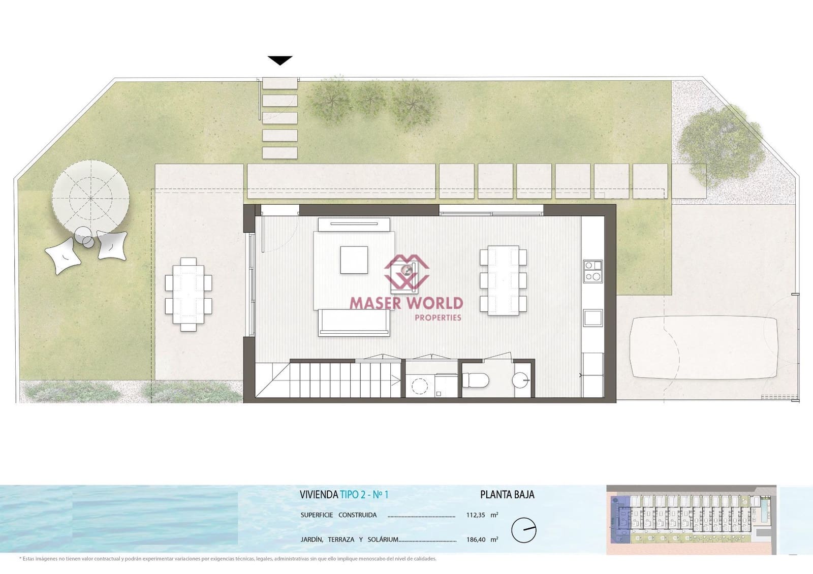 3 bedroom Semi-detached Villa for sale in Pilar de la Horadada with pool - € 437,900 (Ref: 8948723)