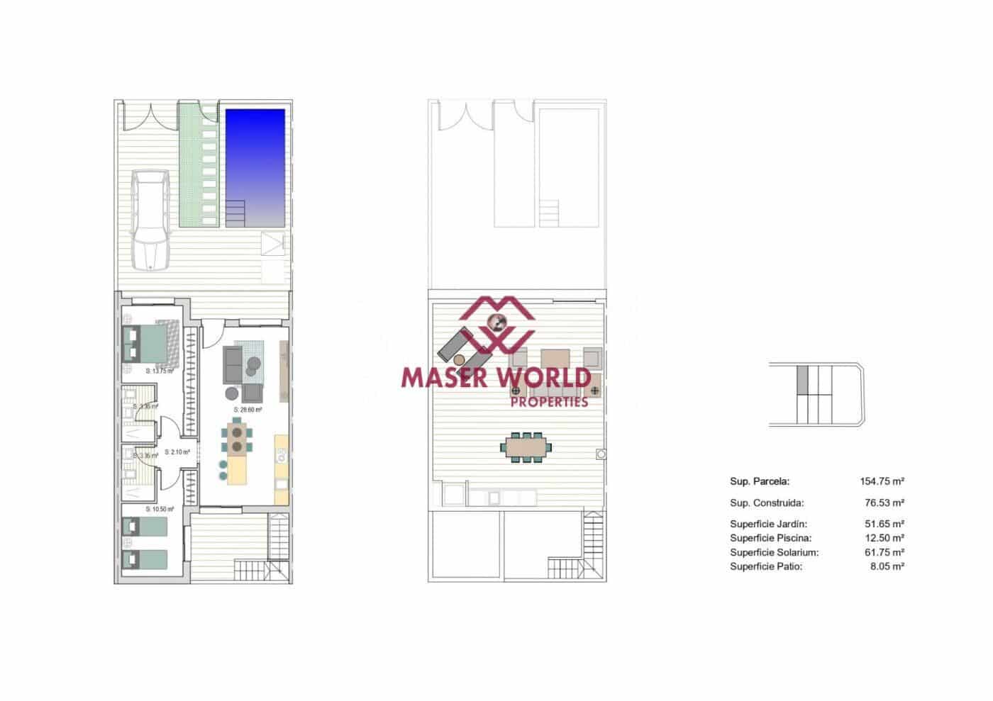 2 sypialnia Dom szeregowy na sprzedaż w San Javier z basenem - 285 000 € (Ref: 8972098)