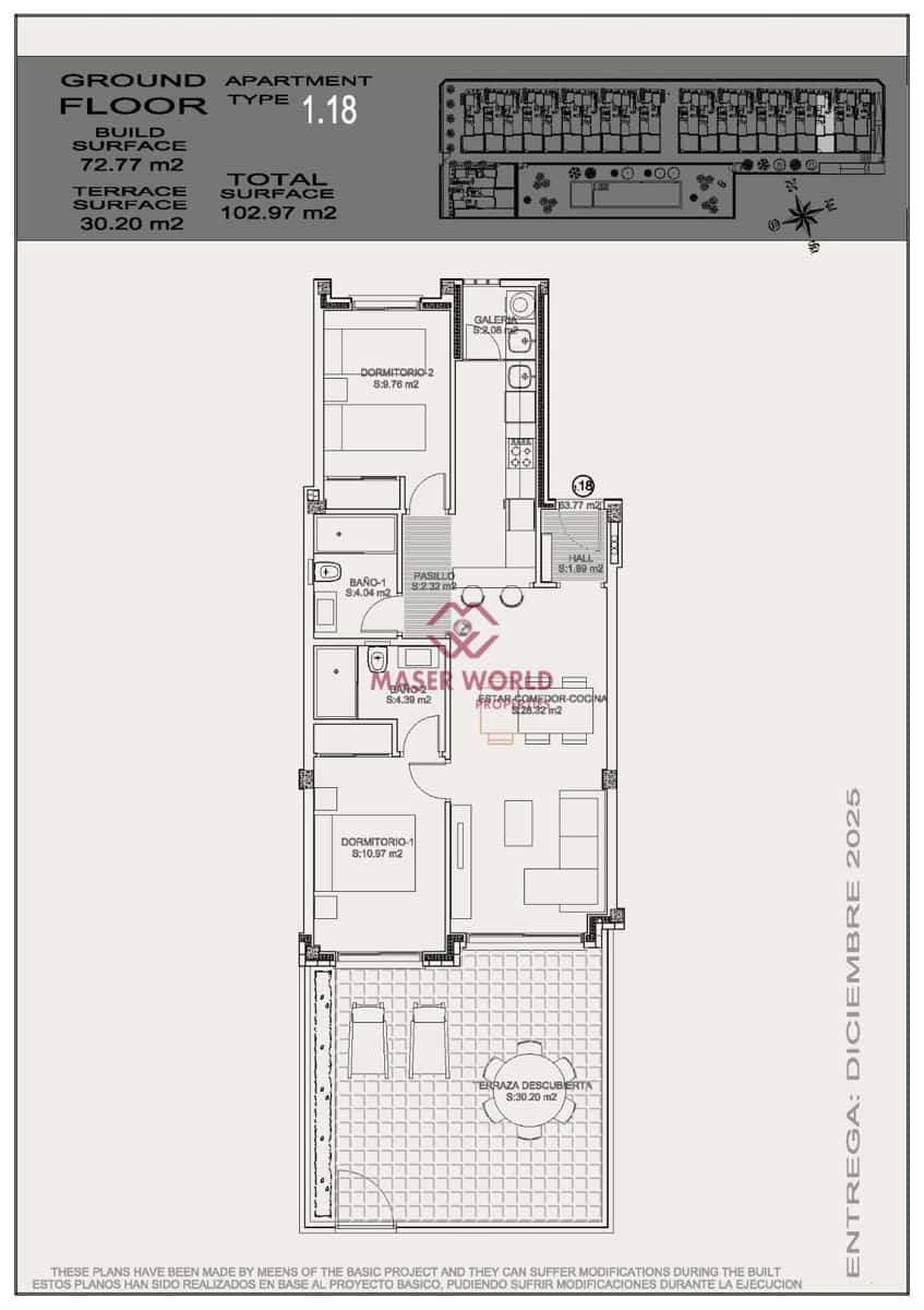 2 Zimmer Bungalow zu verkaufen in Torrevieja mit Pool - 263.900 € (Ref: 8972106)