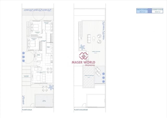 3 soverom Villa til salgs i Los Alcázares med svømmebasseng - € 392 000 (Ref: 8976028)
