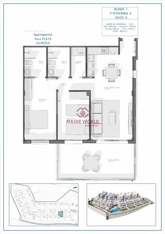 2 sypialnia Apartament na sprzedaż w Vera z basenem - 225 000 € (Ref: 9005406)
