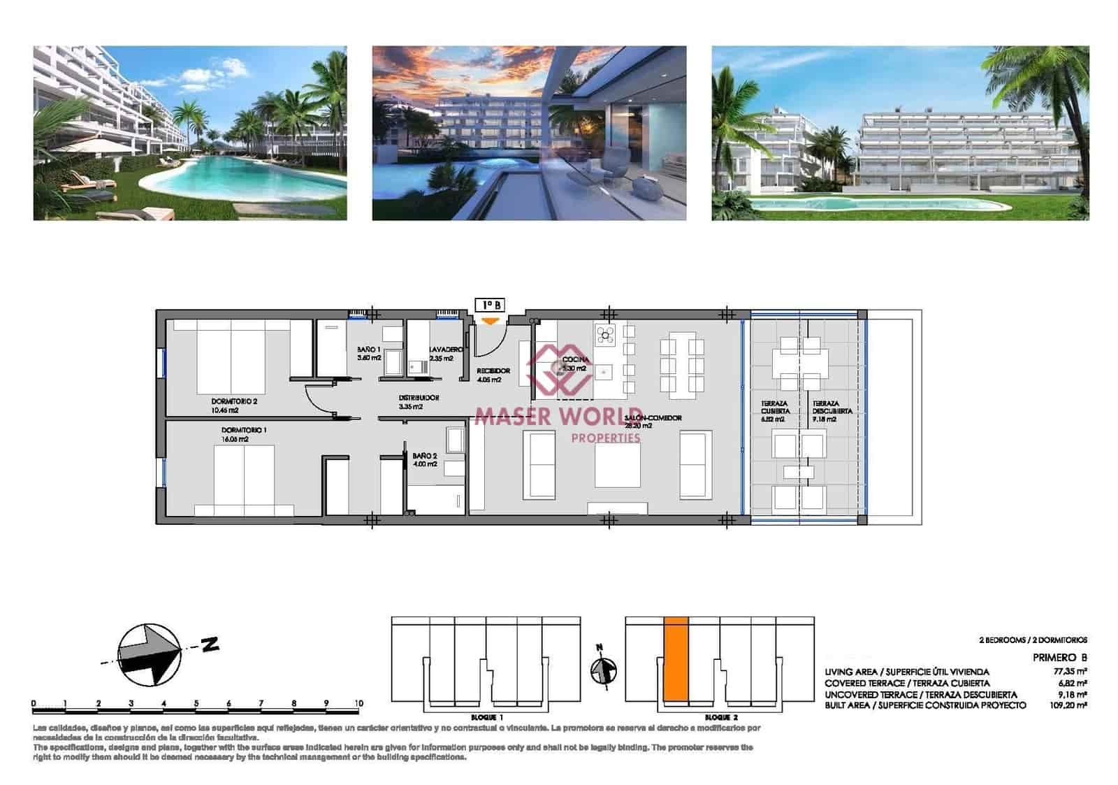 2 soverom Leilighet til salgs i Mar de Cristal med svømmebasseng - € 270 000 (Ref: 9107117)