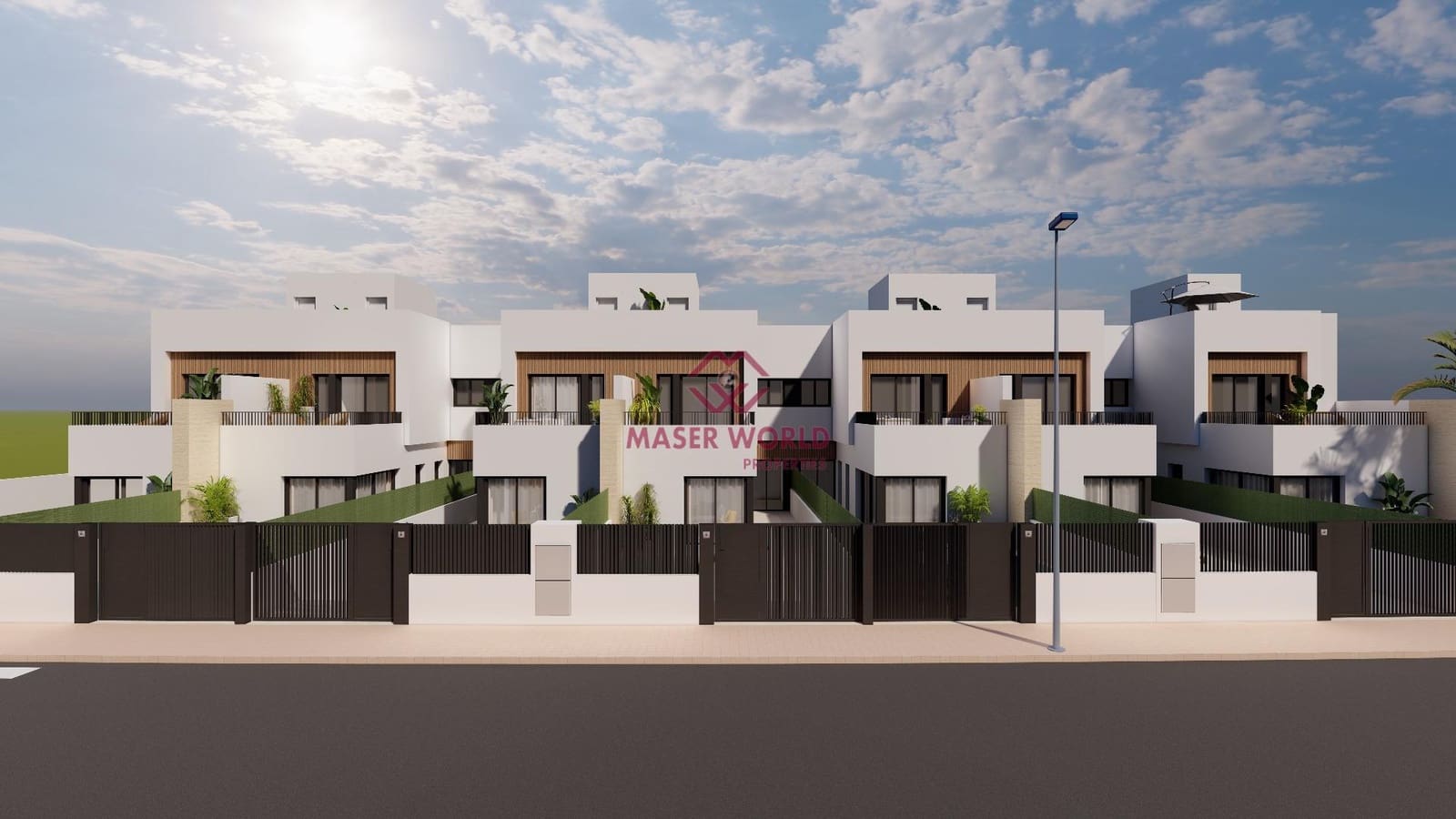 3 sypialnia Dom blizniak na sprzedaż w Santiago de la Ribera z basenem garażem - 369 900 € (Ref: 9130314)
