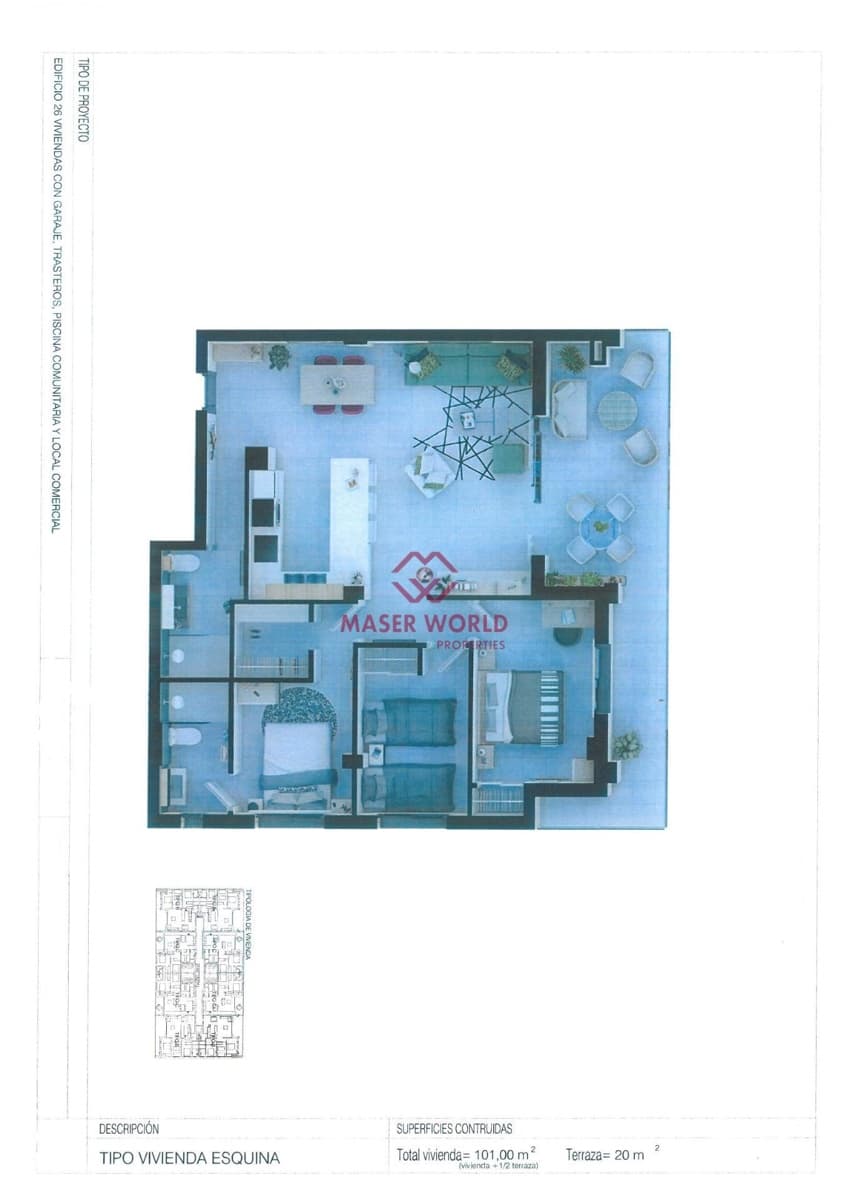 5 soveværelse Lejlighed til salg i Alcantarilla med swimmingpool garage - € 155.000 (Ref: 9160909)