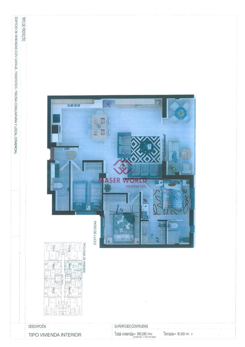 5 soveværelse Lejlighed til salg i Alcantarilla med swimmingpool garage - € 155.000 (Ref: 9160909)