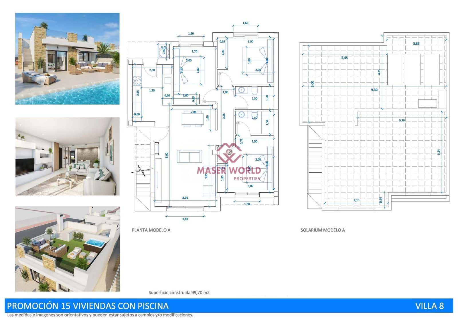 3 soveværelse Semi-Rækkehus til salg i San Fulgencio med swimmingpool - € 392.000 (Ref: 9162162)
