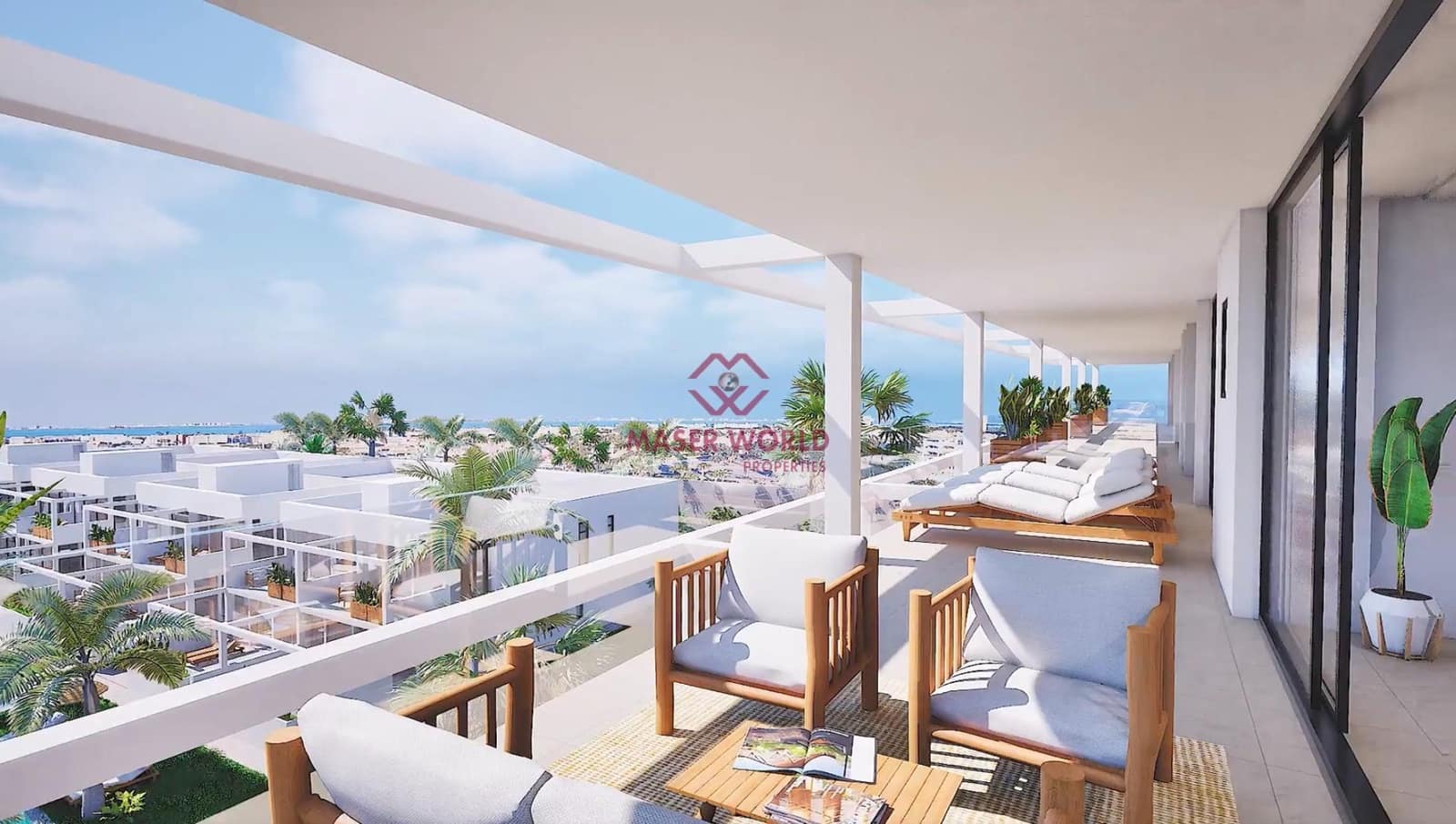 3 sypialnia Penthouse na sprzedaż w Mar de Cristal z basenem - 595 000 € (Ref: 9162163)