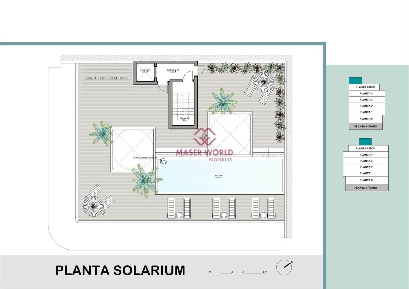 2 sypialnia Penthouse na sprzedaż w Torrevieja z basenem garażem - 350 000 € (Ref: 9183557)