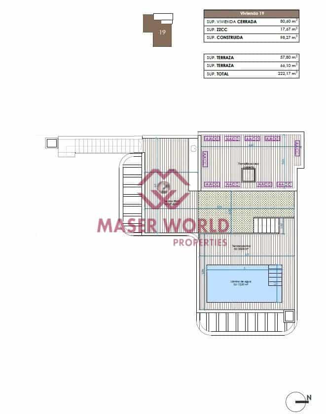 3 soverom Penthouse til salgs i Guardamar del Segura med svømmebasseng - € 690 000 (Ref: 9183559)