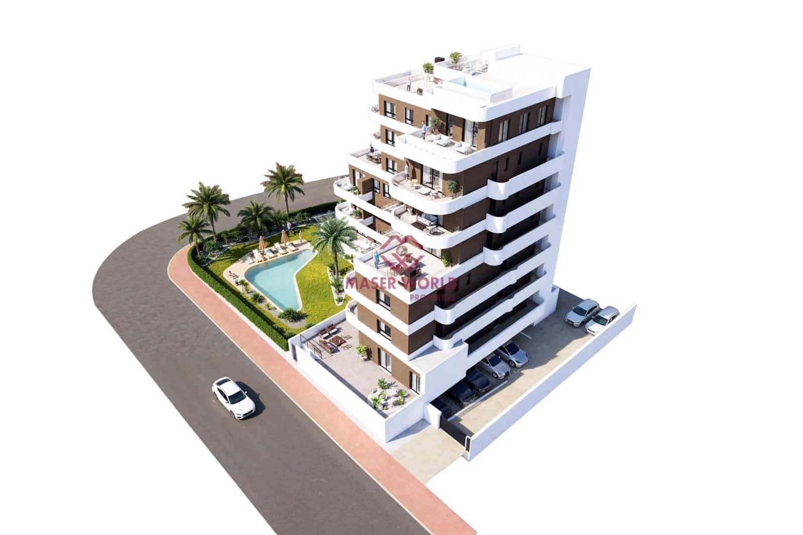 3 soverom Penthouse til salgs i Guardamar del Segura med svømmebasseng - € 690 000 (Ref: 9183559)