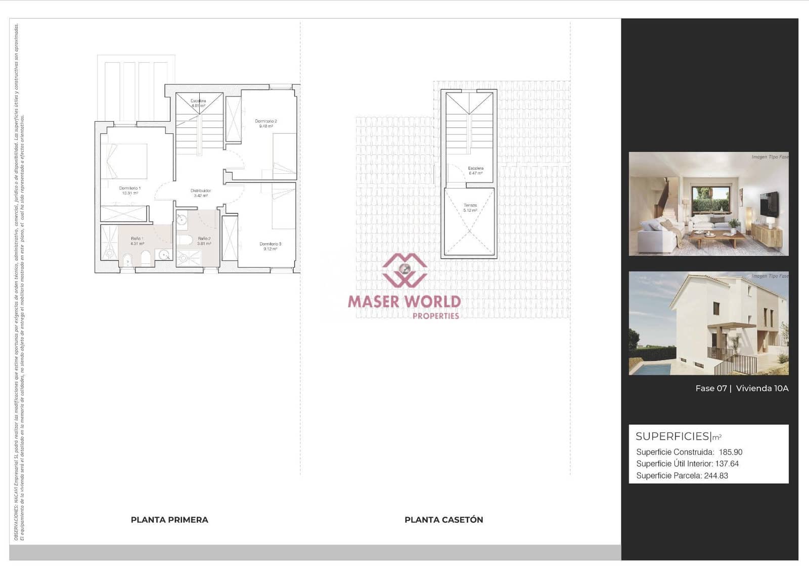 3 soverom Kjedet enebolig til salgs i La Nucia med svømmebasseng garasje - € 594 000 (Ref: 9183562)