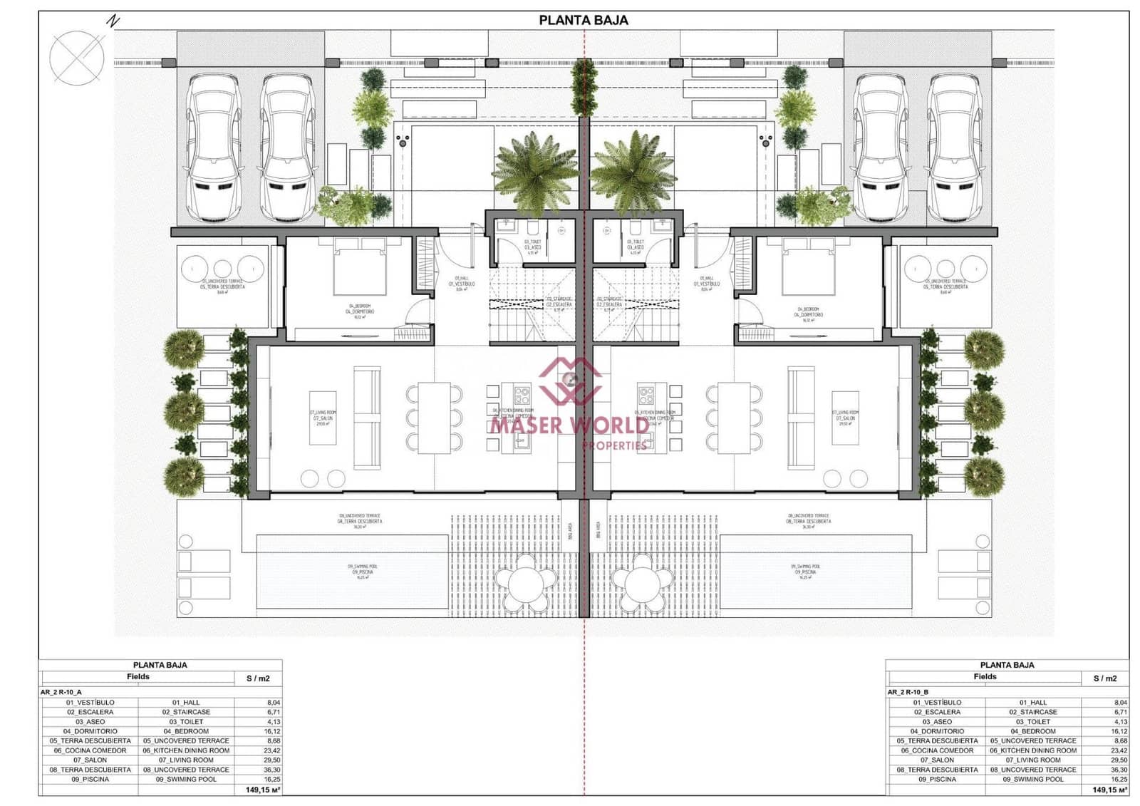 3 soverom Kjedet enebolig til salgs i Ojen med svømmebasseng - € 850 000 (Ref: 9186797)