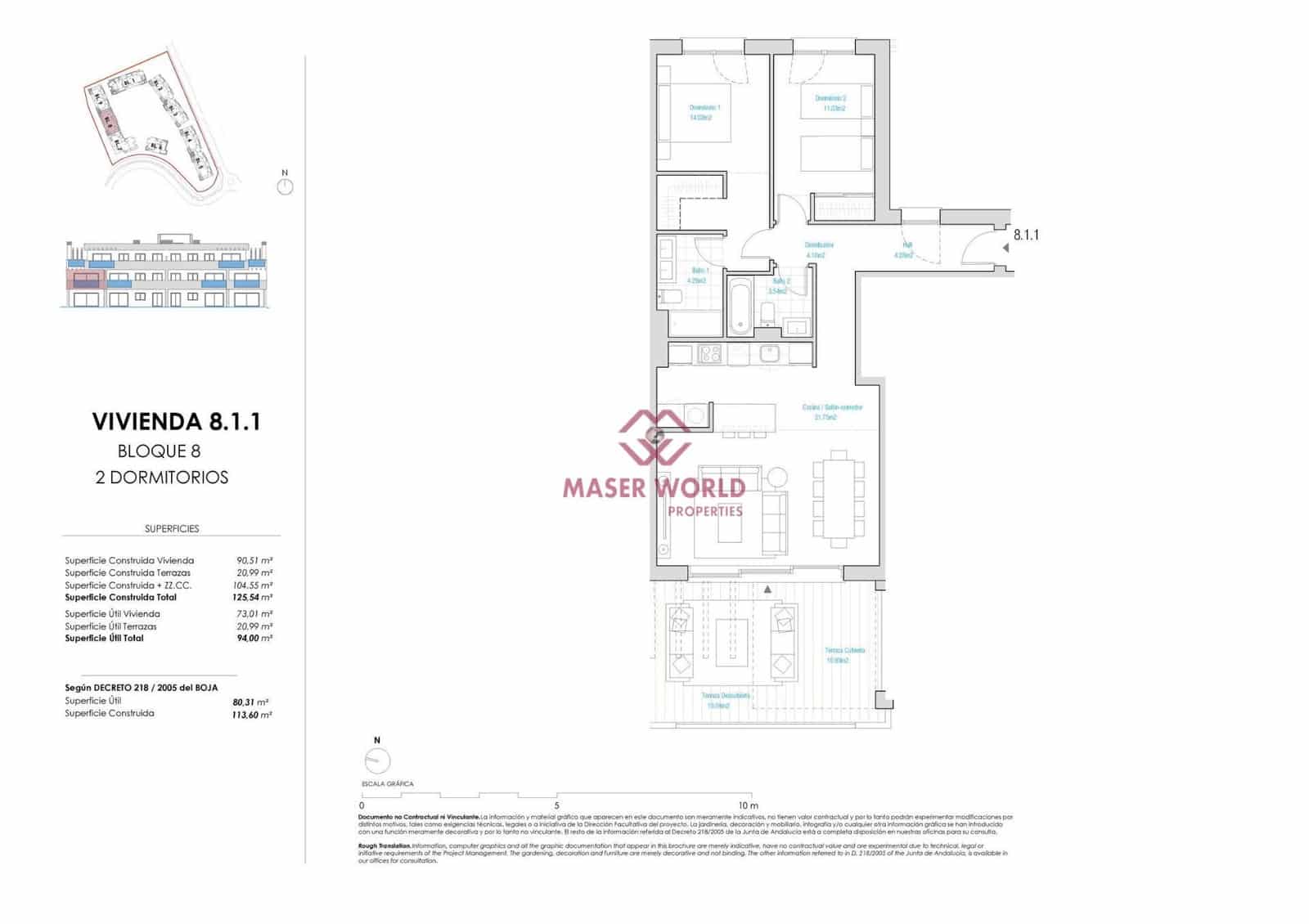 2 soverom Leilighet til salgs i Casares med svømmebasseng - € 446 000 (Ref: 9188350)