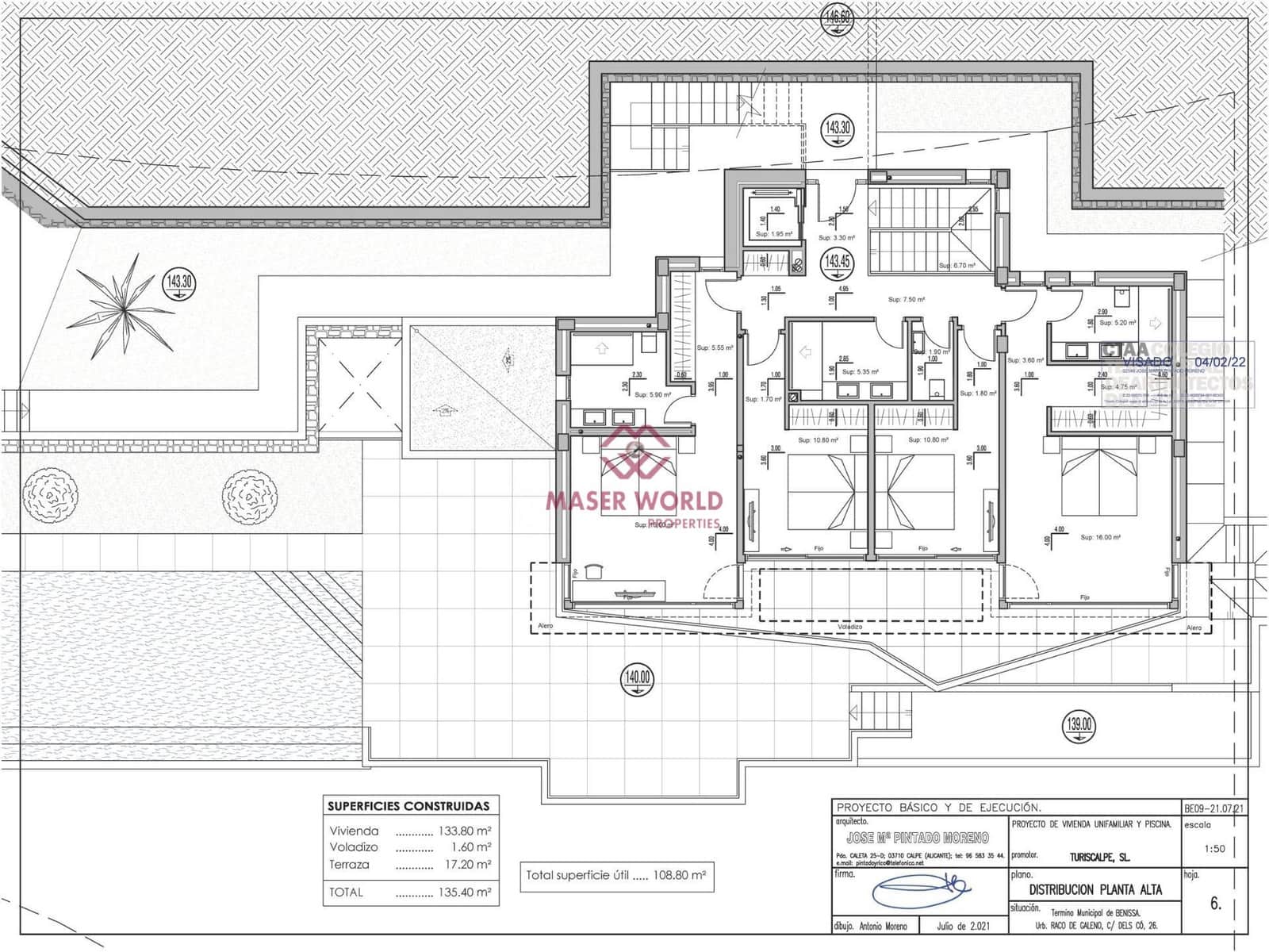 4 soverom Villa til salgs i Benissa med svømmebasseng - € 2 450 000 (Ref: 9188355)