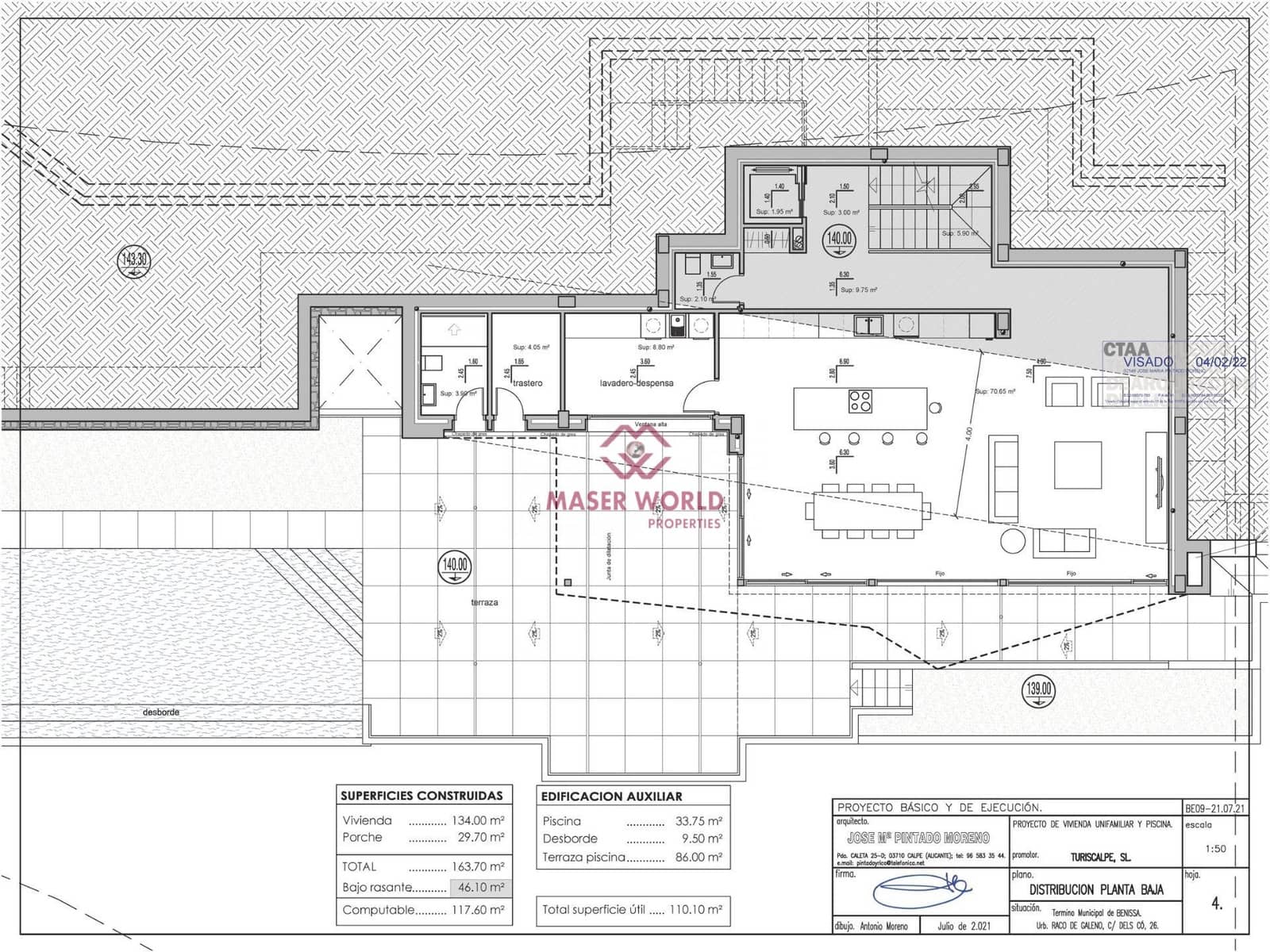 4 soverom Villa til salgs i Benissa med svømmebasseng - € 2 450 000 (Ref: 9188355)