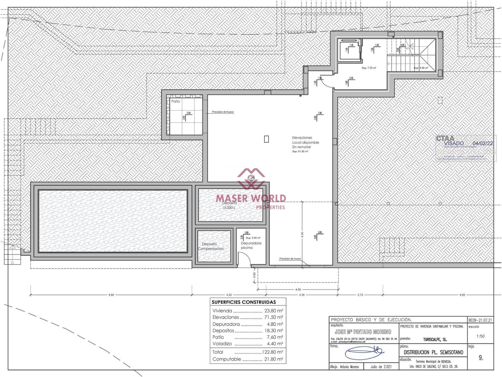 4 soverom Villa til salgs i Benissa med svømmebasseng - € 2 450 000 (Ref: 9188355)