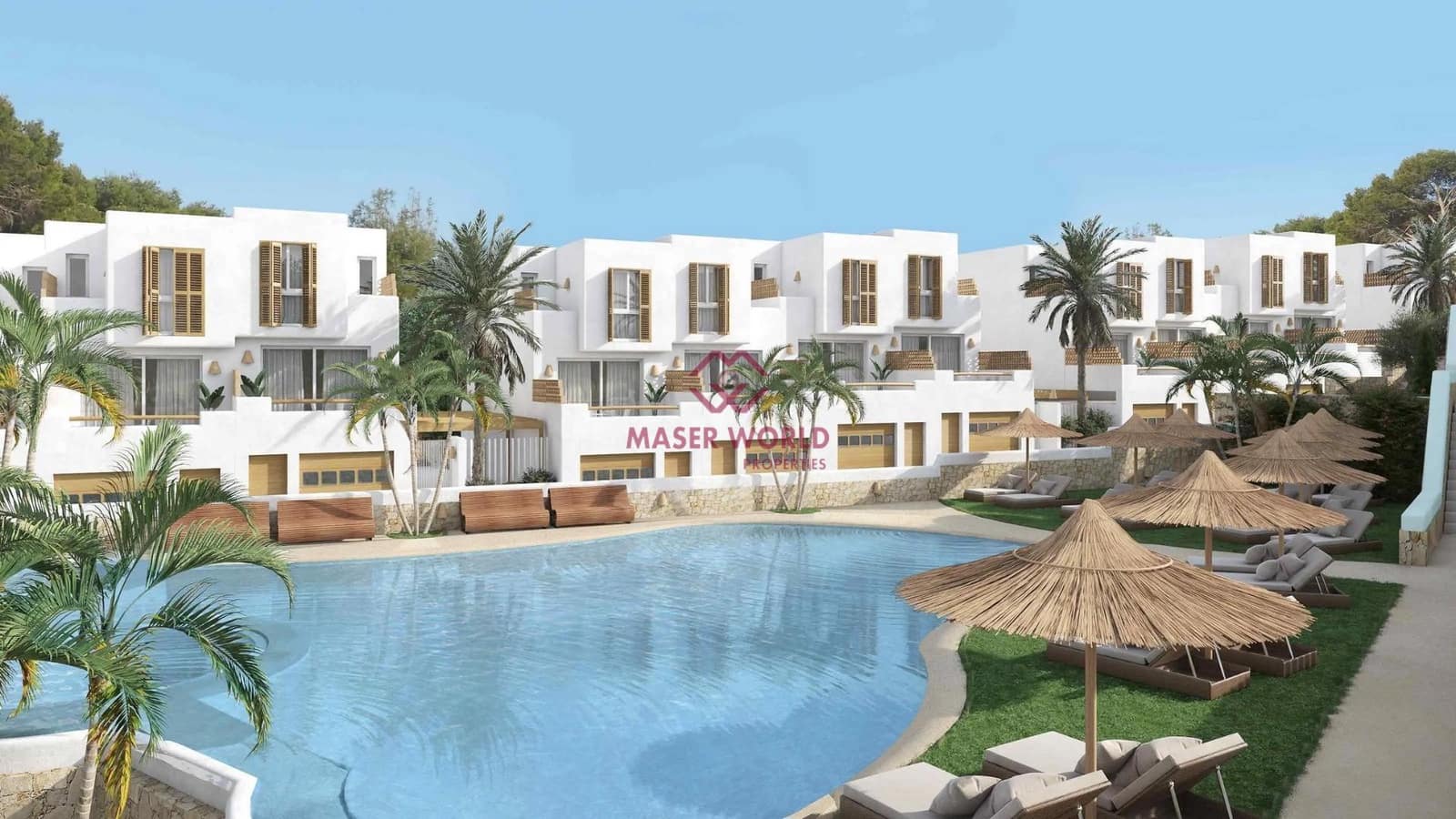 2 soverom Rekkehus til salgs i Rafol de Almunia med svømmebasseng garasje - € 289 000 (Ref: 9188356)