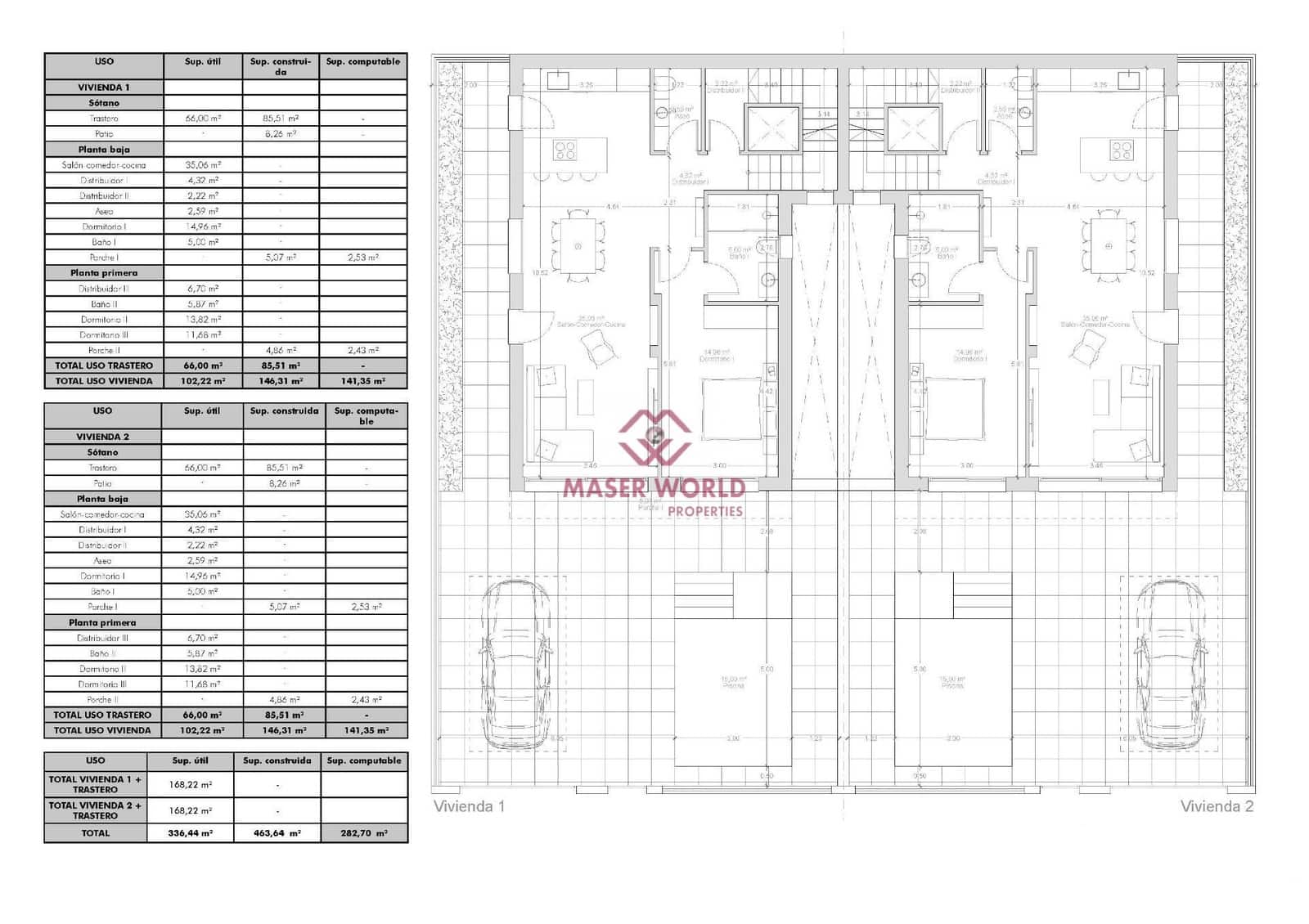 3 soveværelse Semi-Rækkehus til salg i Benijofar med swimmingpool - € 515.000 (Ref: 9188360)