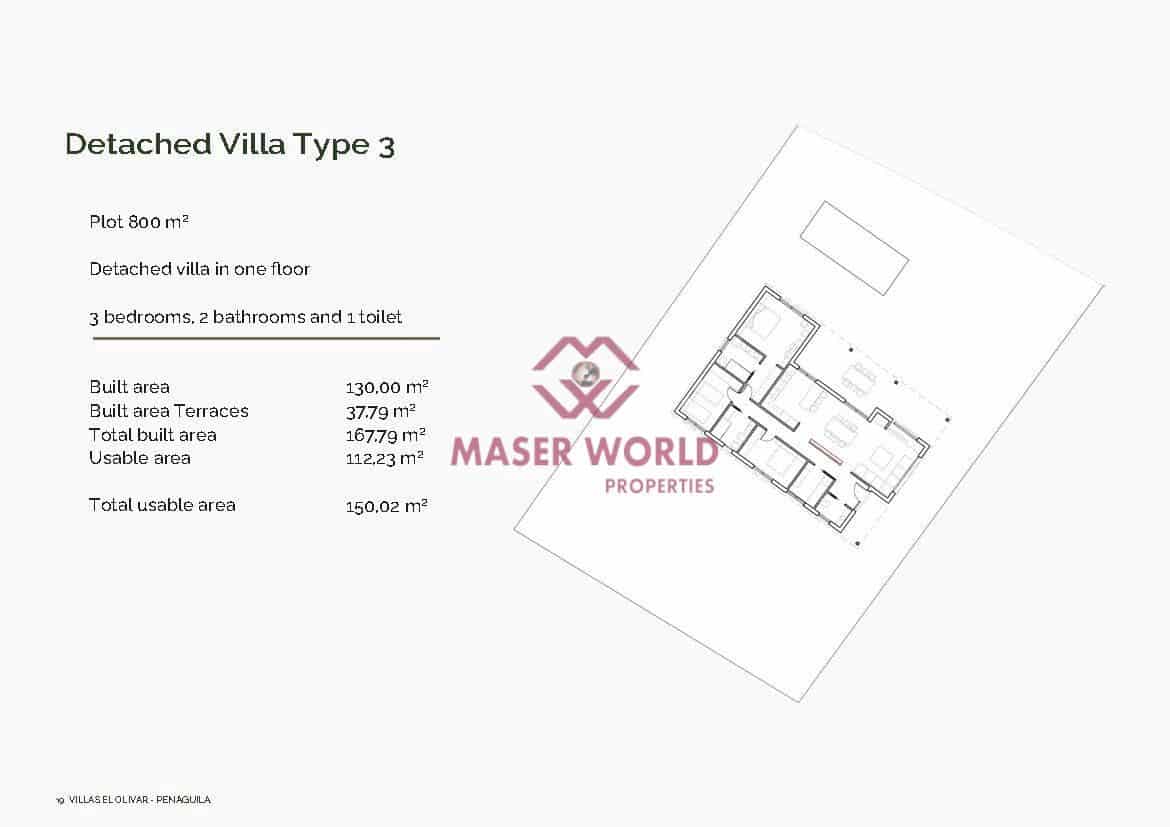 3 sypialnia Willa na sprzedaż w Penaguila - 352 000 € (Ref: 9190991)