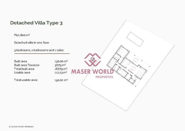 3 slaapkamer Villa te koop in Penàguila - € 352.000 (Ref: 9190991)