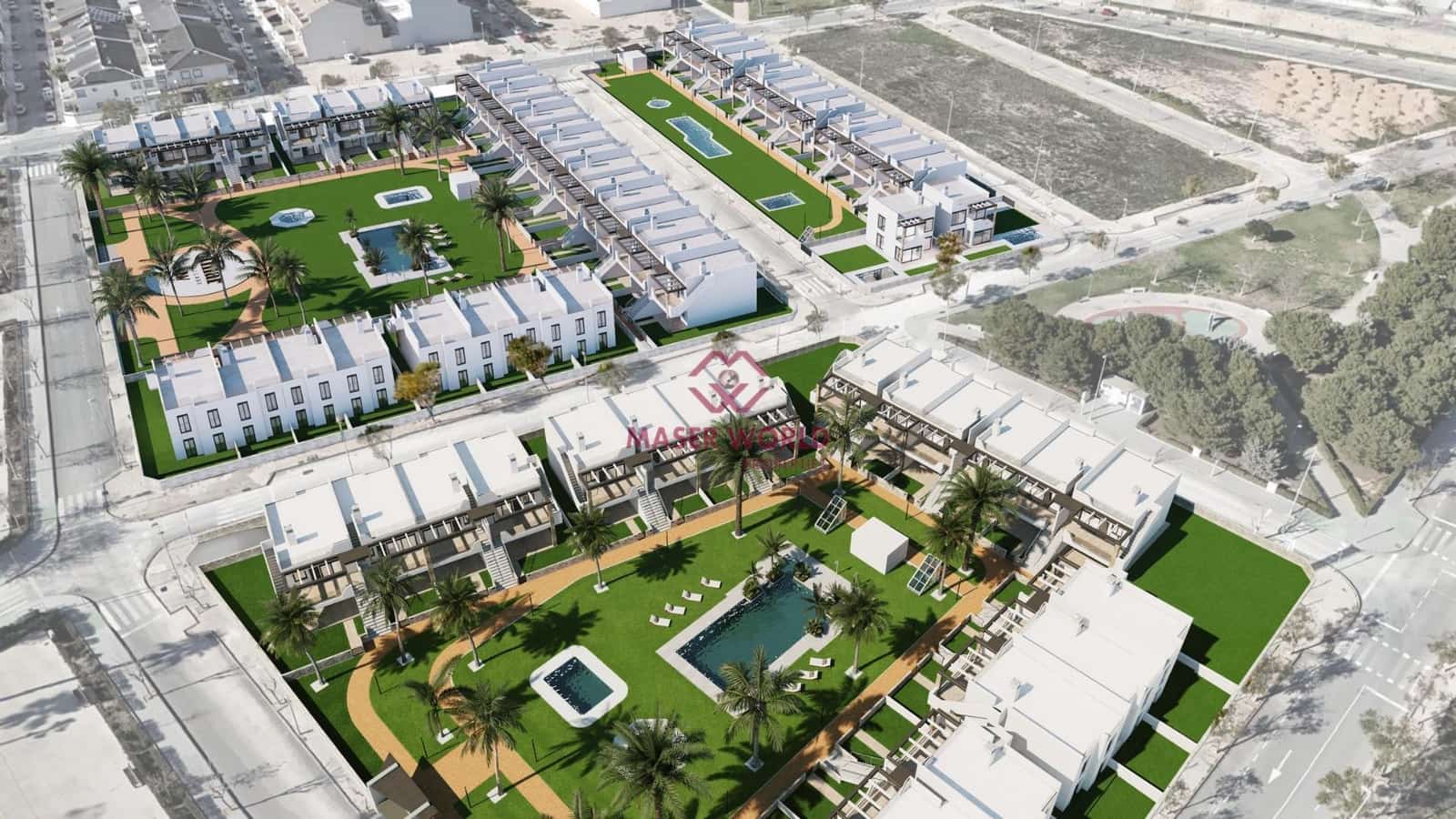 2 sypialnia Bungalow na sprzedaż w Pilar de la Horadada z basenem - 296 000 € (Ref: 9190995)