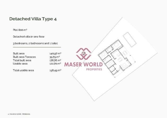 3 slaapkamer Villa te koop in Penàguila - € 375.000 (Ref: 9192220)