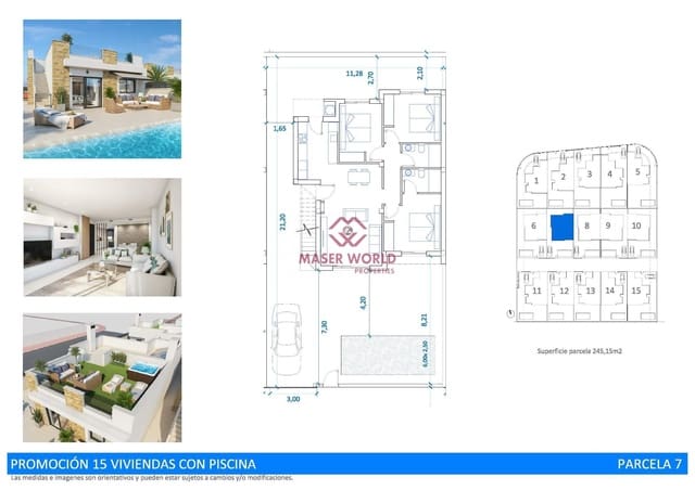 3 soverom Villa til salgs i San Fulgencio med svømmebasseng - € 397 500 (Ref: 9192232)