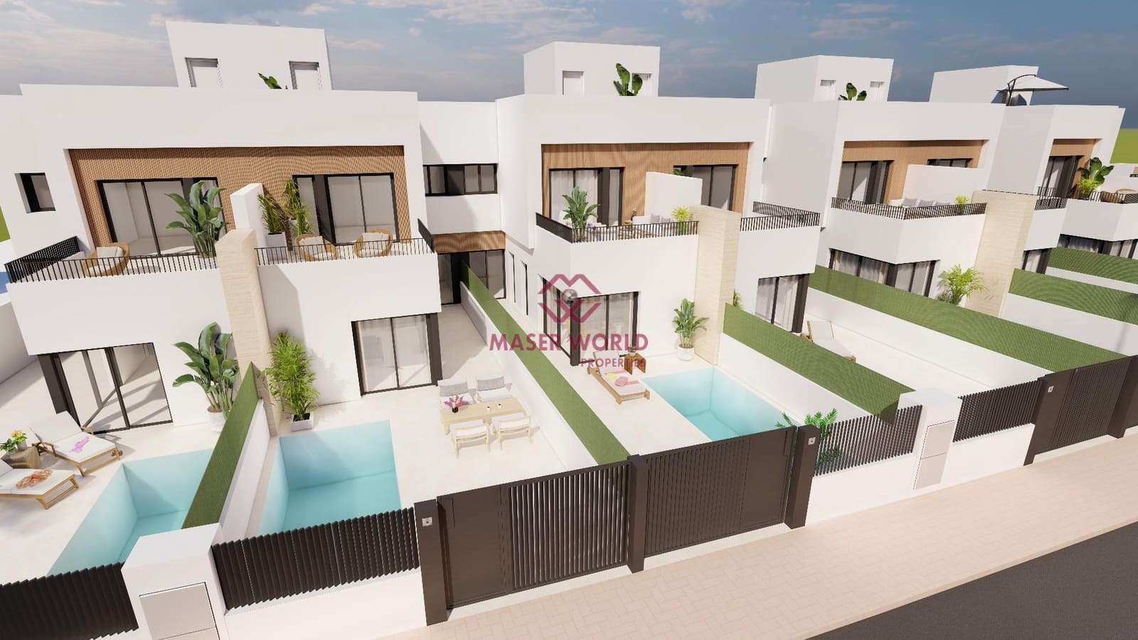 3 slaapkamer Halfvrijstaande villa te koop in Santiago de la Ribera met zwembad - € 409.900 (Ref: 9192244)