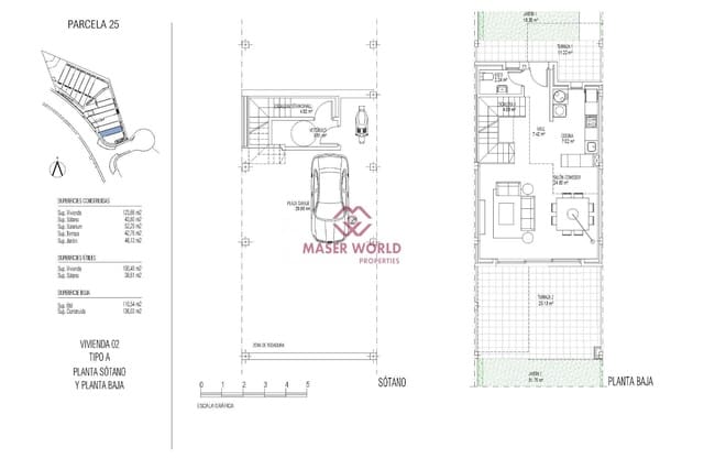 3 soverom Rekkehus til salgs i Manilva med svømmebasseng garasje - € 595 000 (Ref: 9193697)