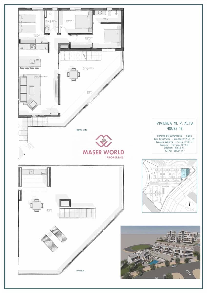3 soveværelse Bungalow til salg i Vera med swimmingpool - € 349.900 (Ref: 9200380)