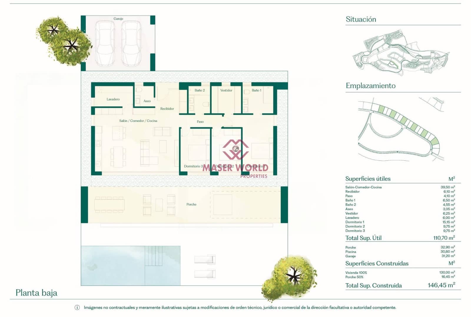Chalet de 3 habitaciones en Fuente Alamo de Murcia en venta con piscina - 509.960 € (Ref: 9200385)