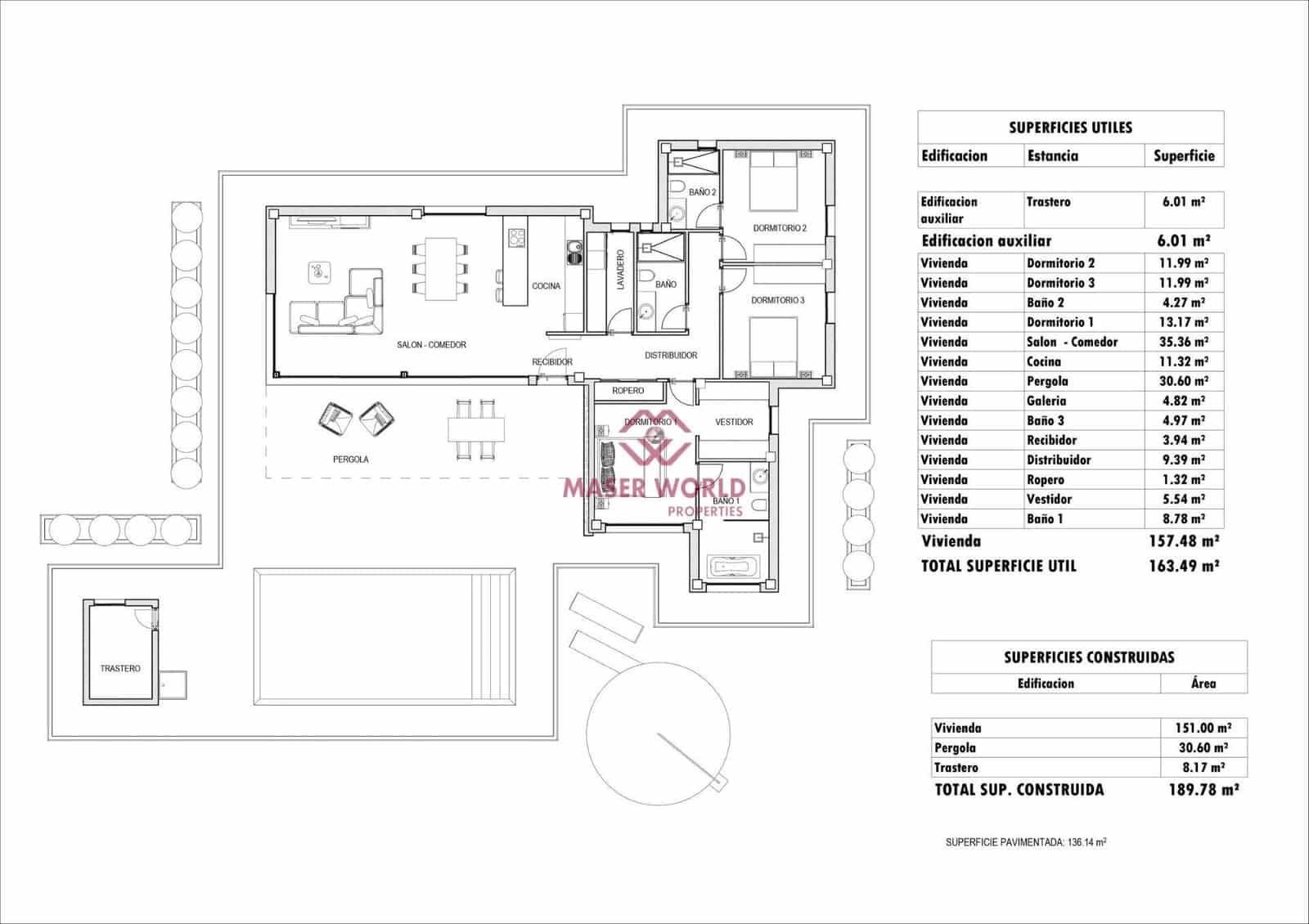 3 sypialnia Willa na sprzedaż w Aspe z basenem - 451 500 € (Ref: 9252323)
