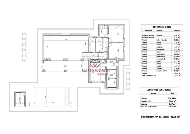 3 soverom Villa til salgs i Aspe med svømmebasseng - € 443 500 (Ref: 9252325)
