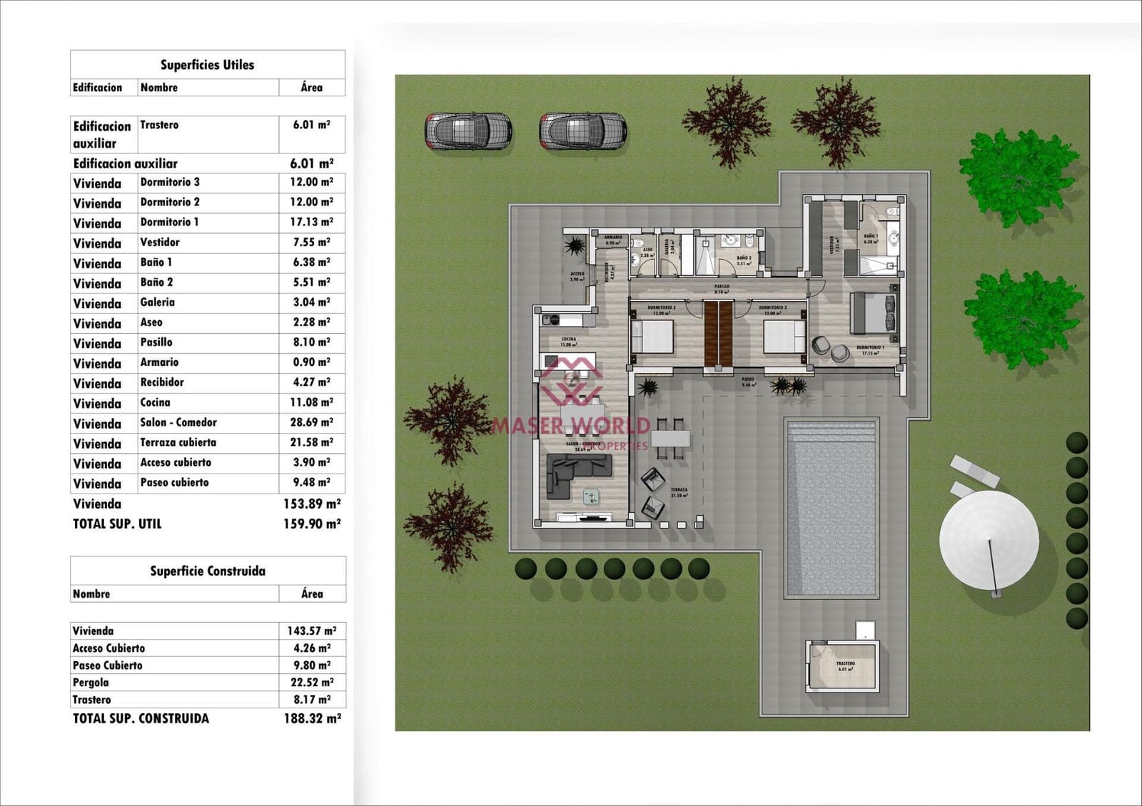 3 soverom Villa til salgs i Aspe med svømmebasseng - € 441 500 (Ref: 9252327)