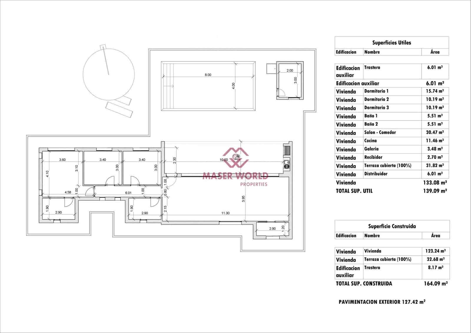 3 sypialnia Willa na sprzedaż w Aspe z basenem - 403 500 € (Ref: 9252330)
