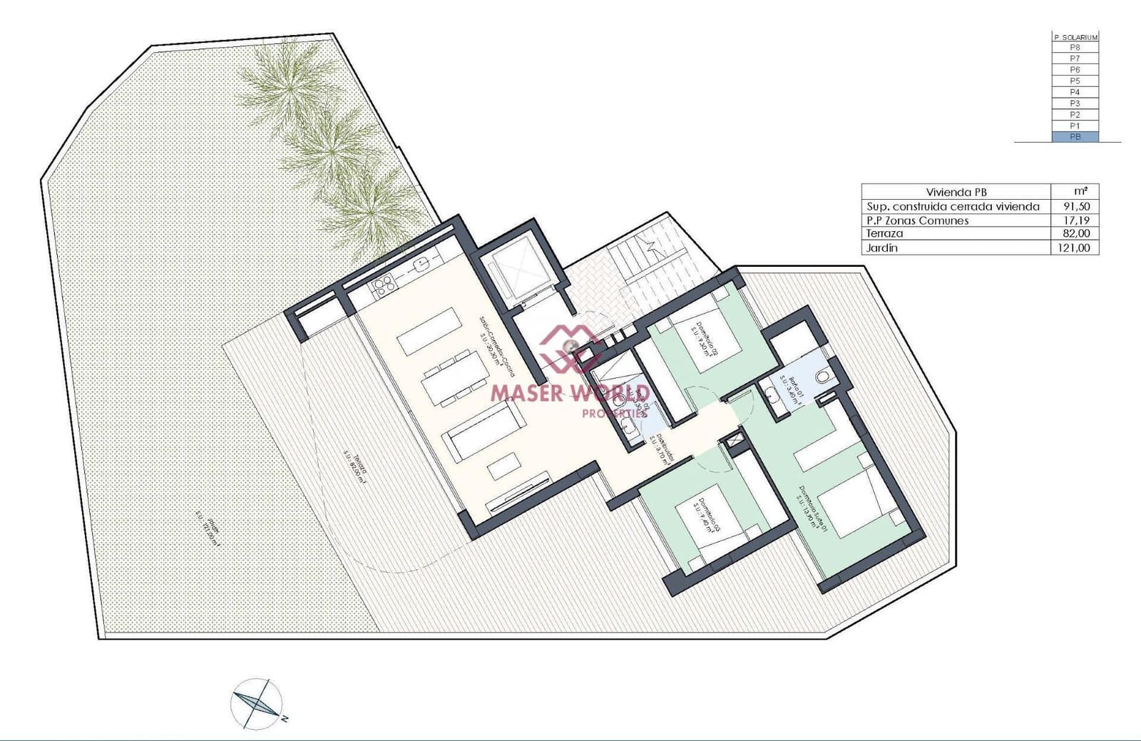 3 sypialnia Apartament na sprzedaż w Guardamar del Segura z basenem - 386 000 € (Ref: 9252333)