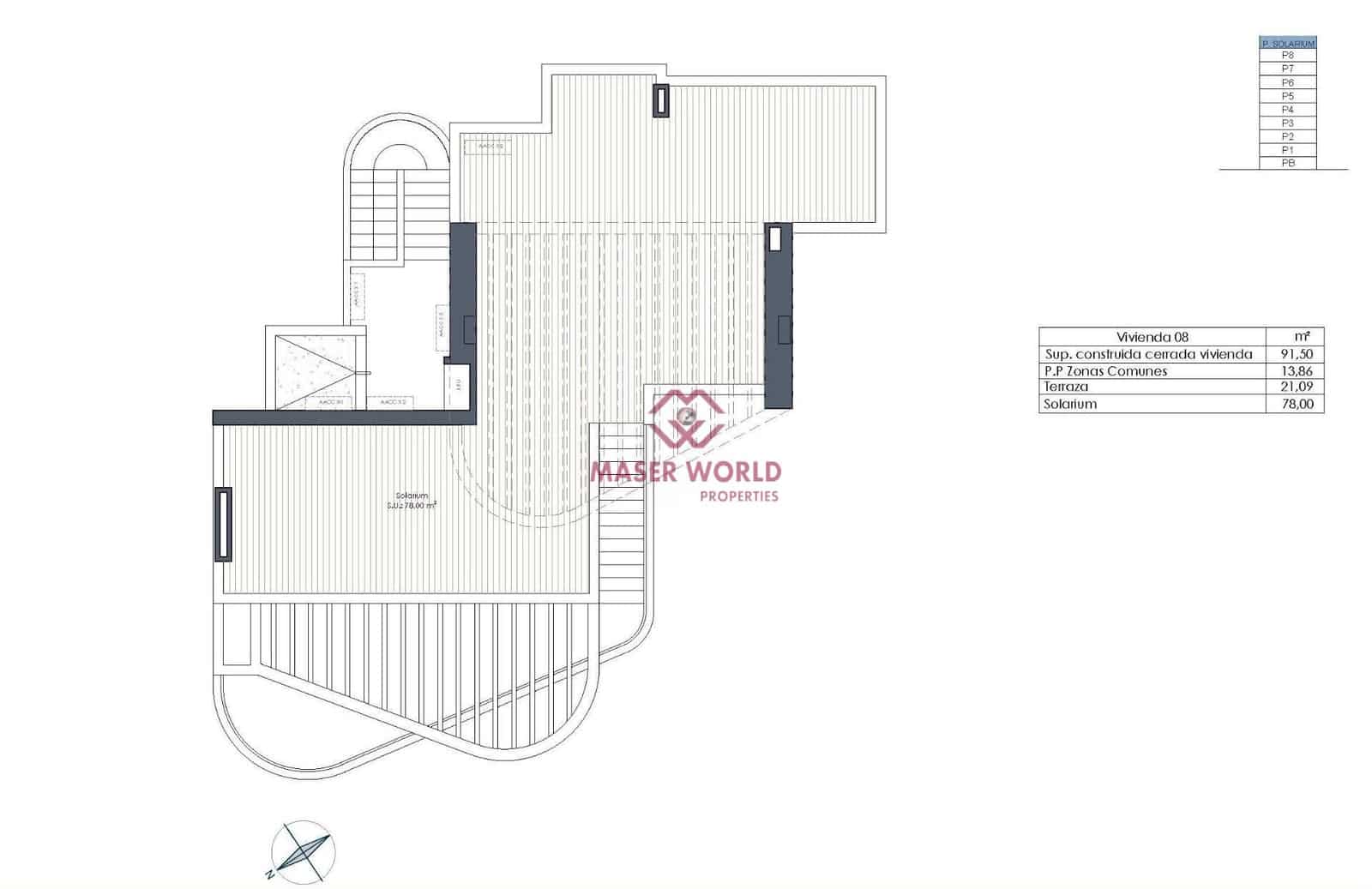 3 bedroom Penthouse for sale in Guardamar del Segura with pool - € 640,000 (Ref: 9252338)