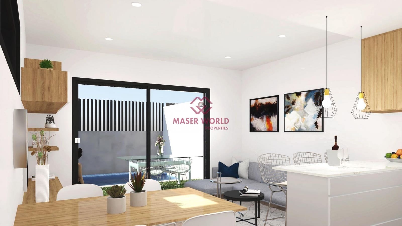 3 bedroom Semi-detached Villa for sale in Santiago de la Ribera with pool - € 400,000 (Ref: 9252344)