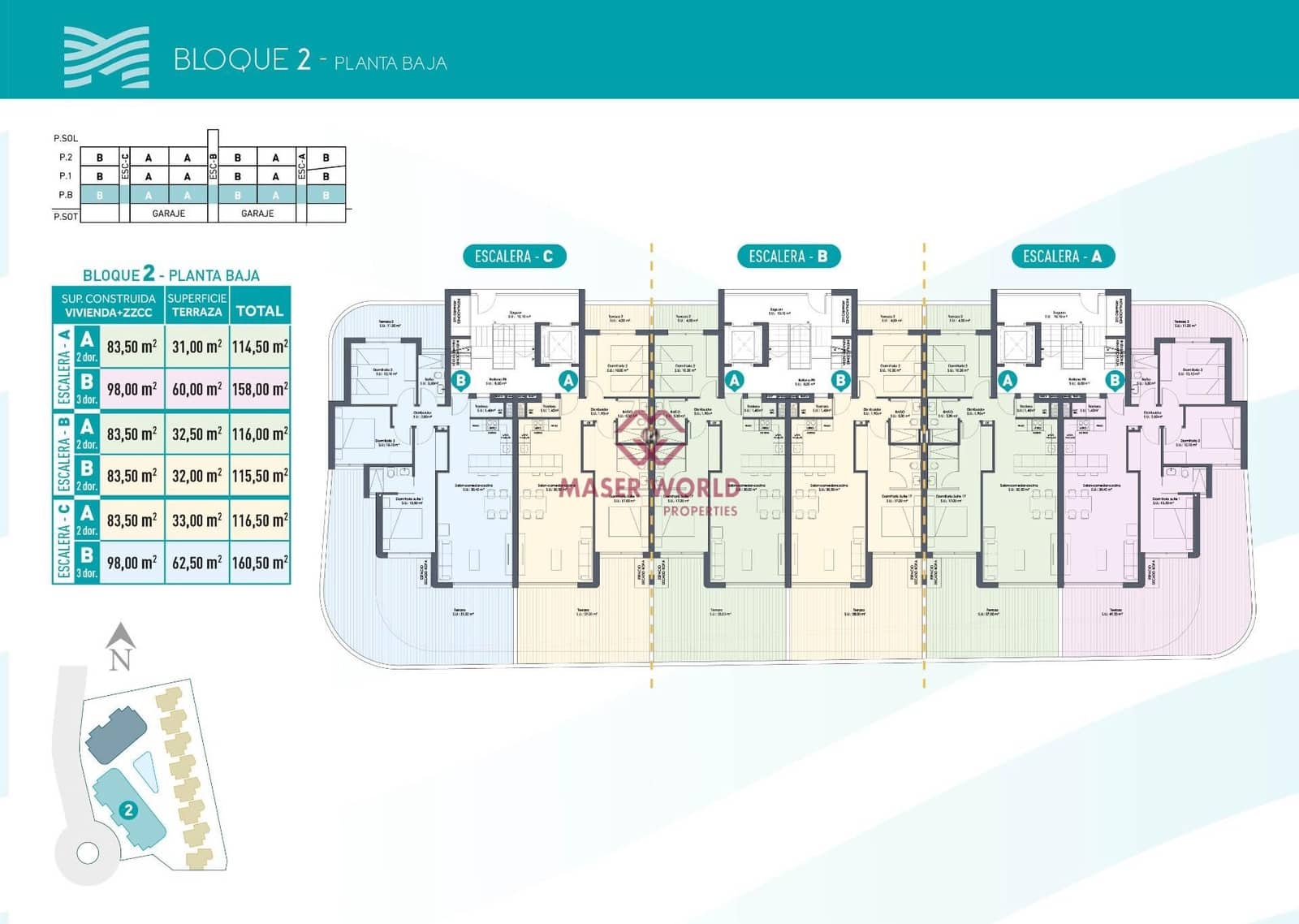 2 soverom Leilighet til salgs i Los Alcazares med svømmebasseng - € 289 000 (Ref: 9252350)
