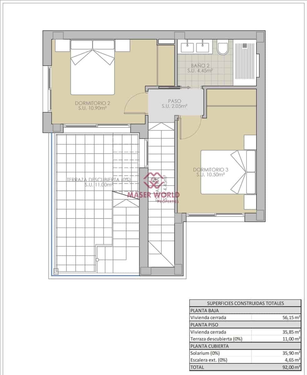 3 camera da letto Villetta Bifamiliare in vendita in Vistabella con piscina - 357.900 € (Rif: 9252356)