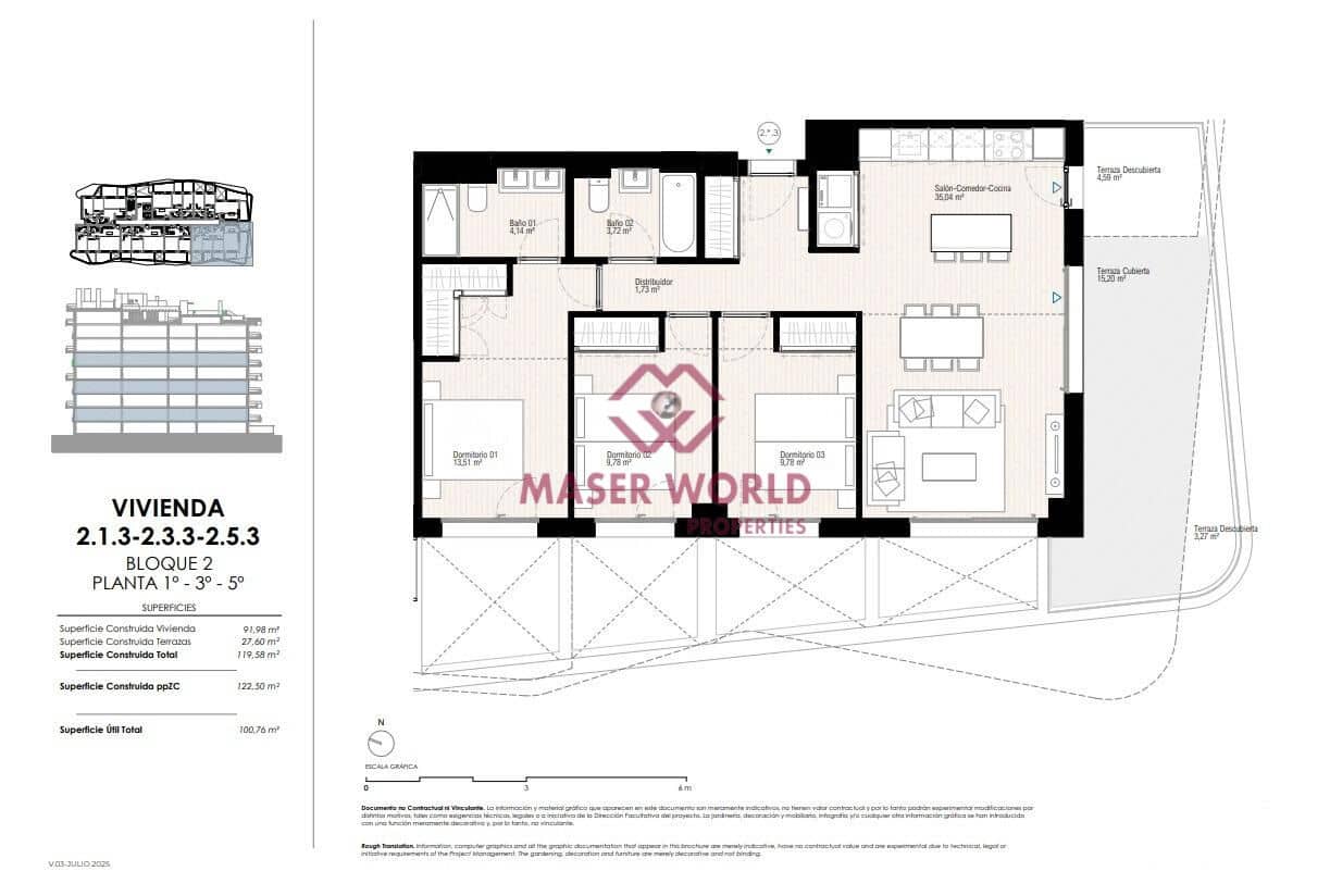 3 bedroom Apartment for sale in La Villajoyosa / Vila Joiosa with pool - € 597,000 (Ref: 9264405)