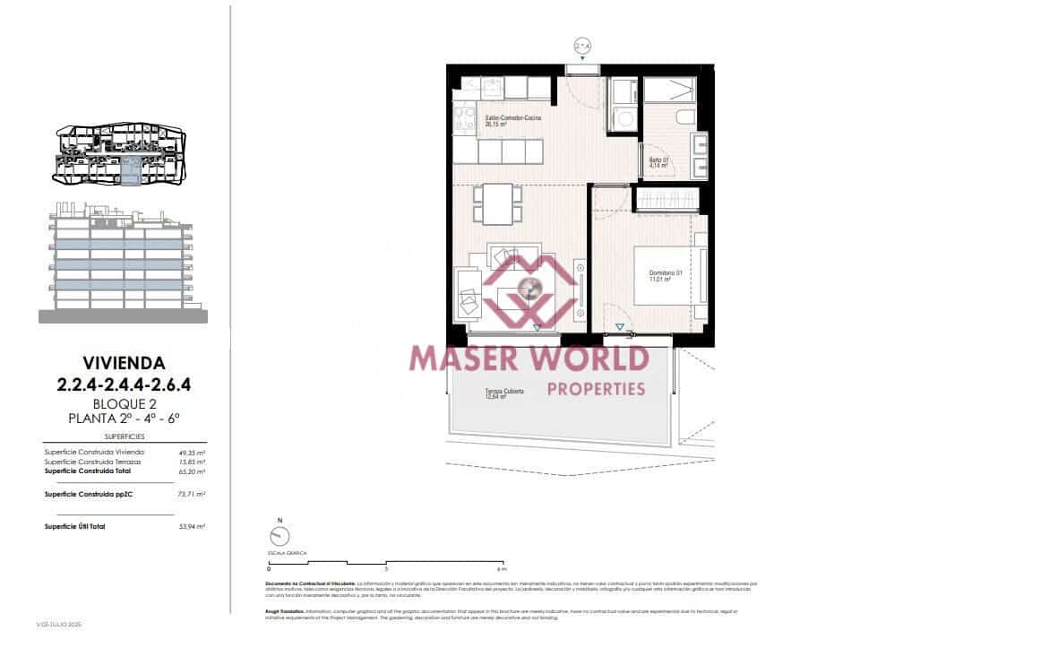 1 bedroom Apartment for sale in La Villajoyosa / Vila Joiosa with pool - € 329,000 (Ref: 9282096)