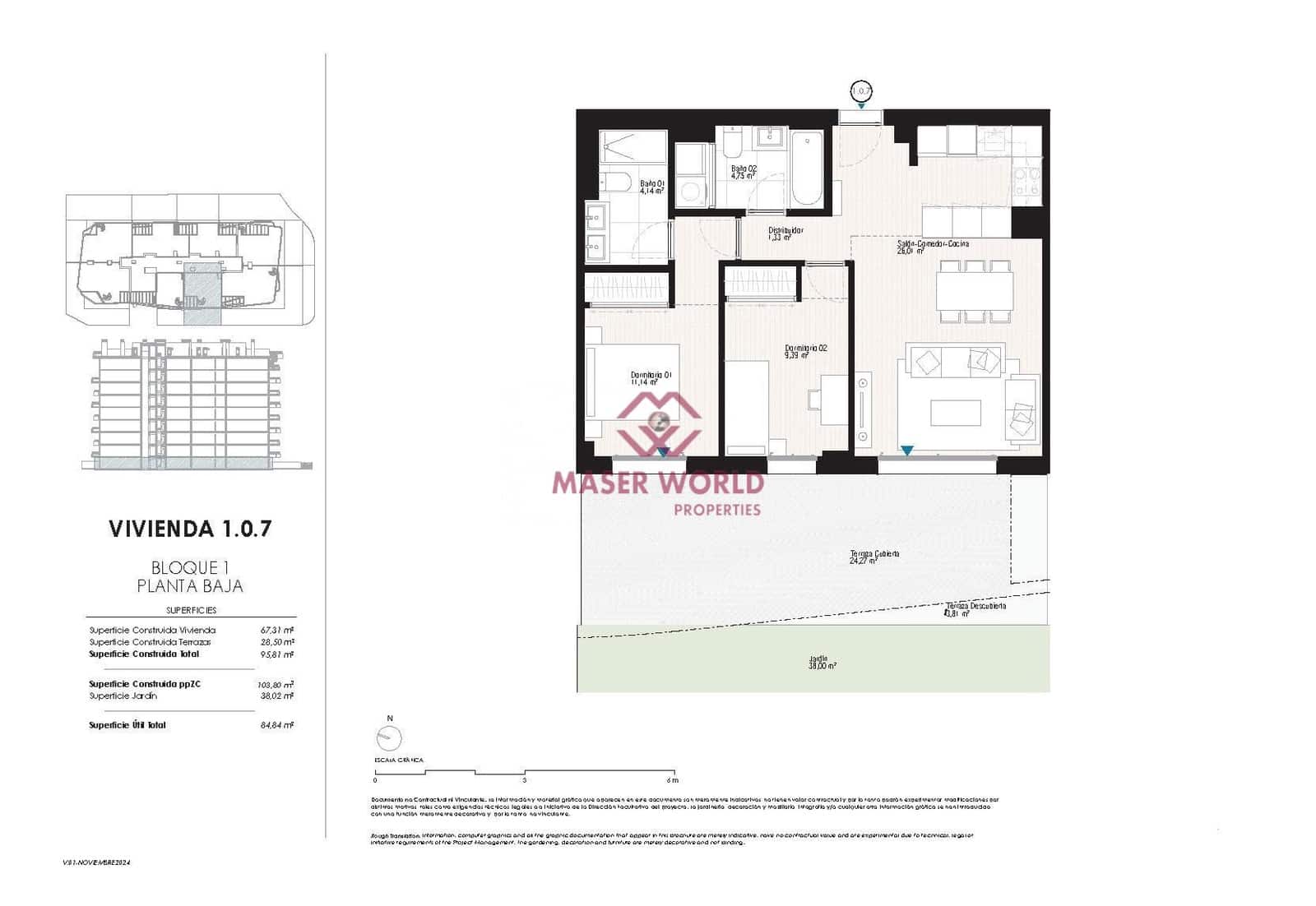2 bedroom Apartment for sale in La Villajoyosa / Vila Joiosa with pool - € 468,000 (Ref: 9282097)