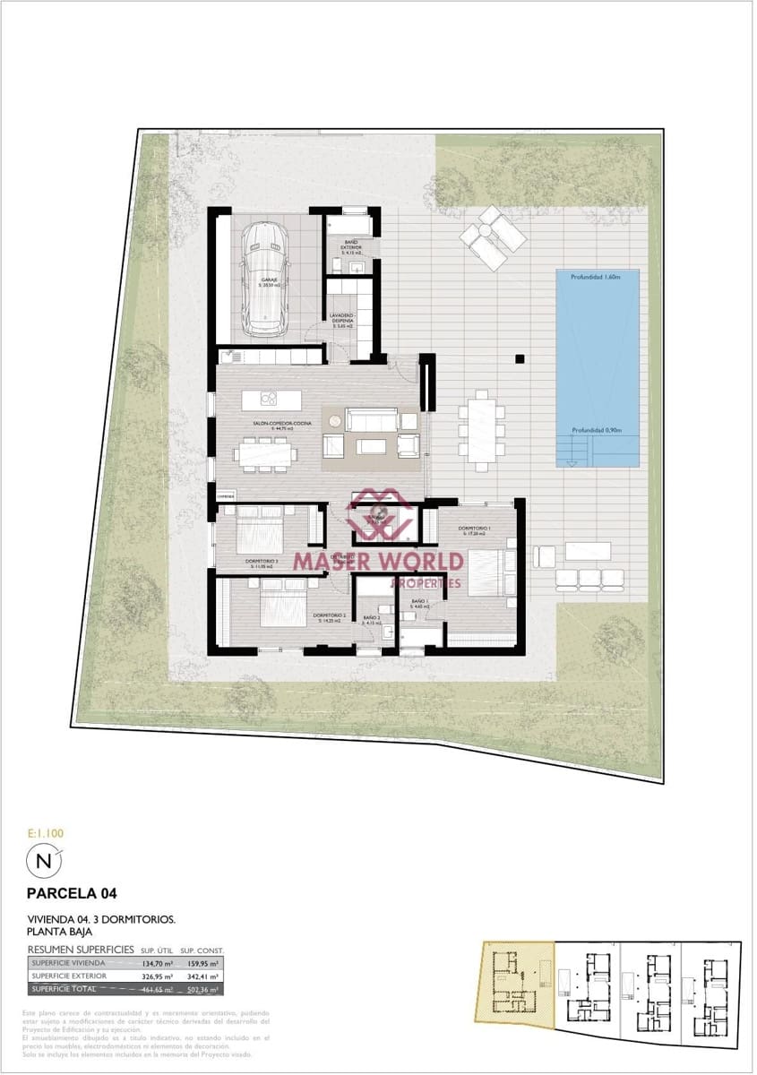 3 sypialnia Willa na sprzedaż w Lo Pagan z basenem garażem - 809 950 € (Ref: 9282099)