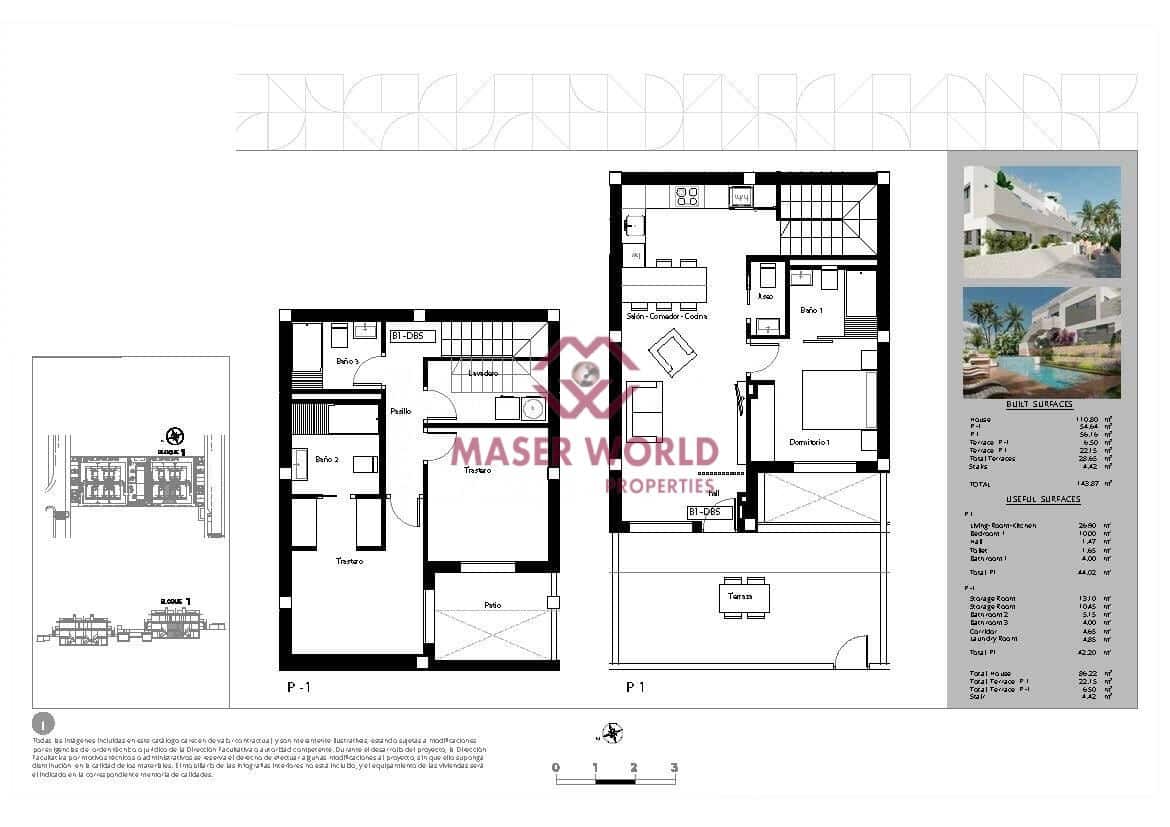 3 Zimmer Bungalow zu verkaufen in Torrevieja mit Pool - 330.000 € (Ref: 9282104)