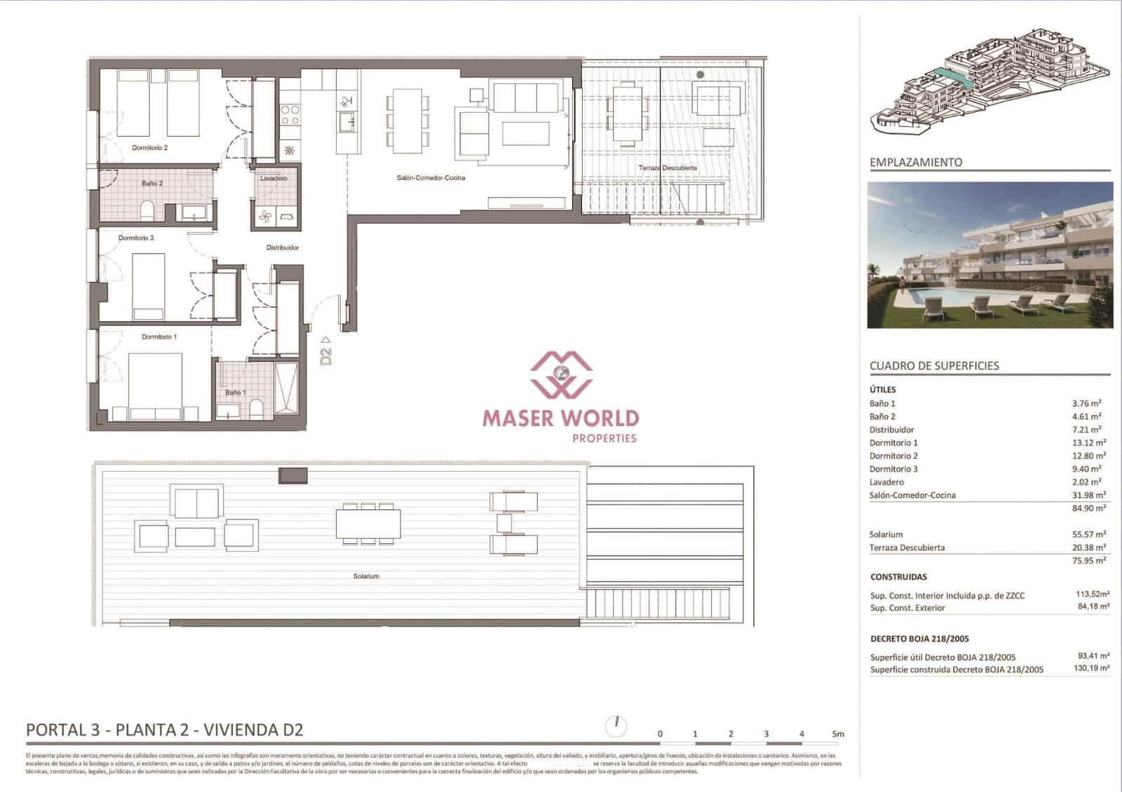 3 sovrum Takvåning till salu i Estepona med pool - 549 000 € (Ref: 9294487)